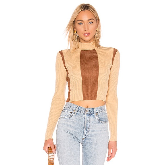 NWT House of Harlow Tan sweater - Picture 3 of 5